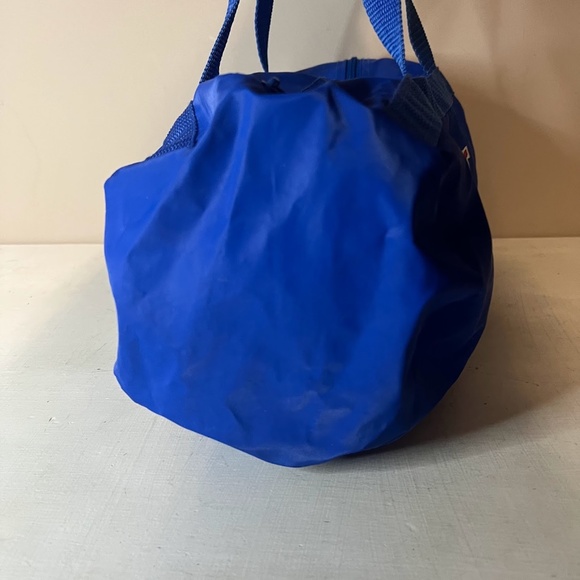 Vintage 90s Duck Tales Scrooge McDuck Disney 90's Small Blue Duffle Travel Bag - Picture 8 of 11